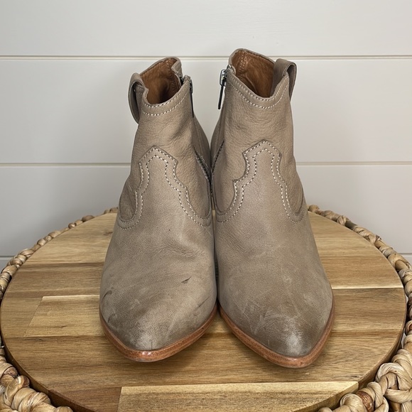 Frye Distressed Leather Booties - Picture 2 of 10